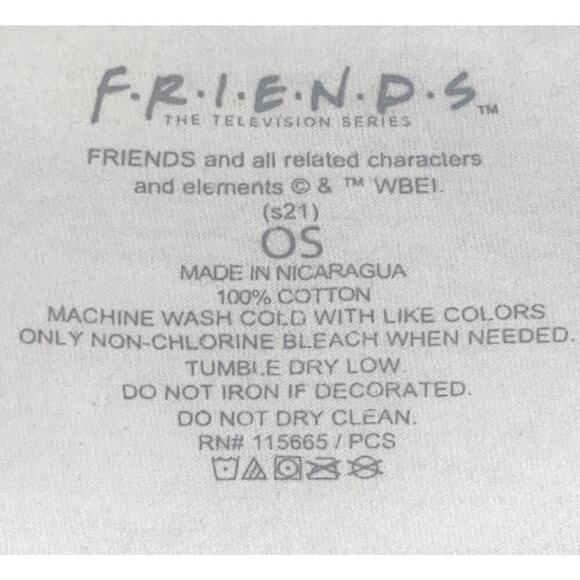 FRIENDS TV SHOW FULL CAST MILKSHAKES SIZE OS Medium T-SHIRT *Matthew Perry RIP* - Picture 4 of 4
